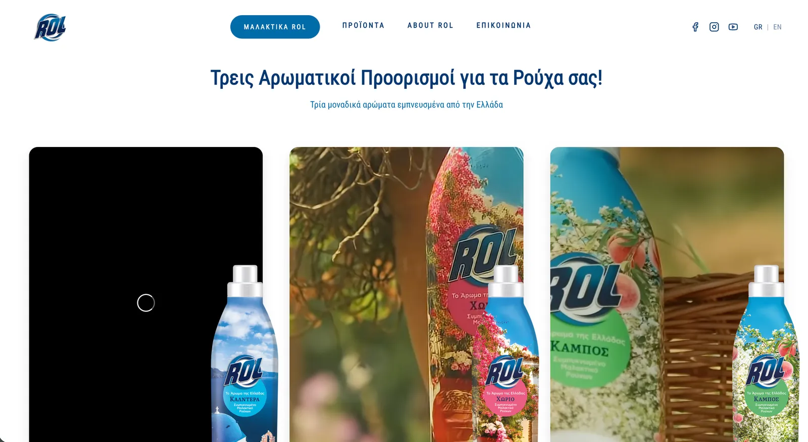 ROL website on desktop